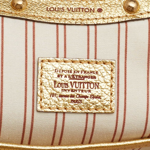 LOUIS VUITTON Cream/Gold Canvas and Leather Antigua Theda PM Bag - Picture 8 of 8